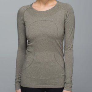 Lululemon Run Swiftly Long Sleeve/Fatigue Green